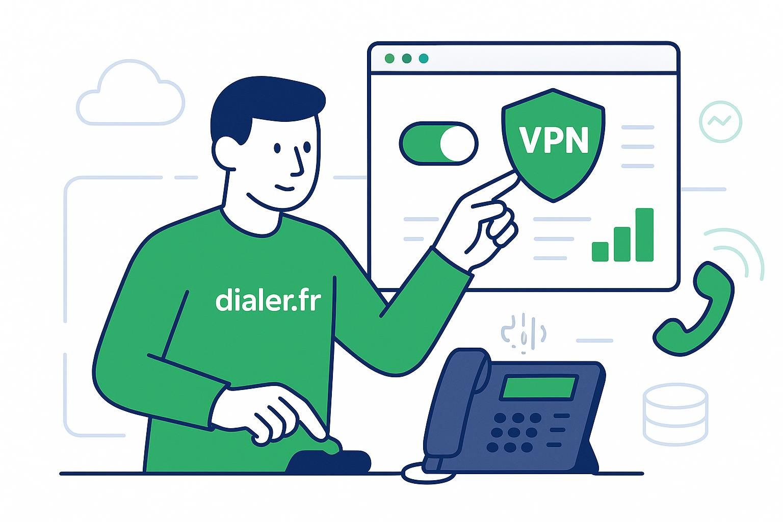 Comment sécuriser vos appels voip en télétravail grâce au vpn