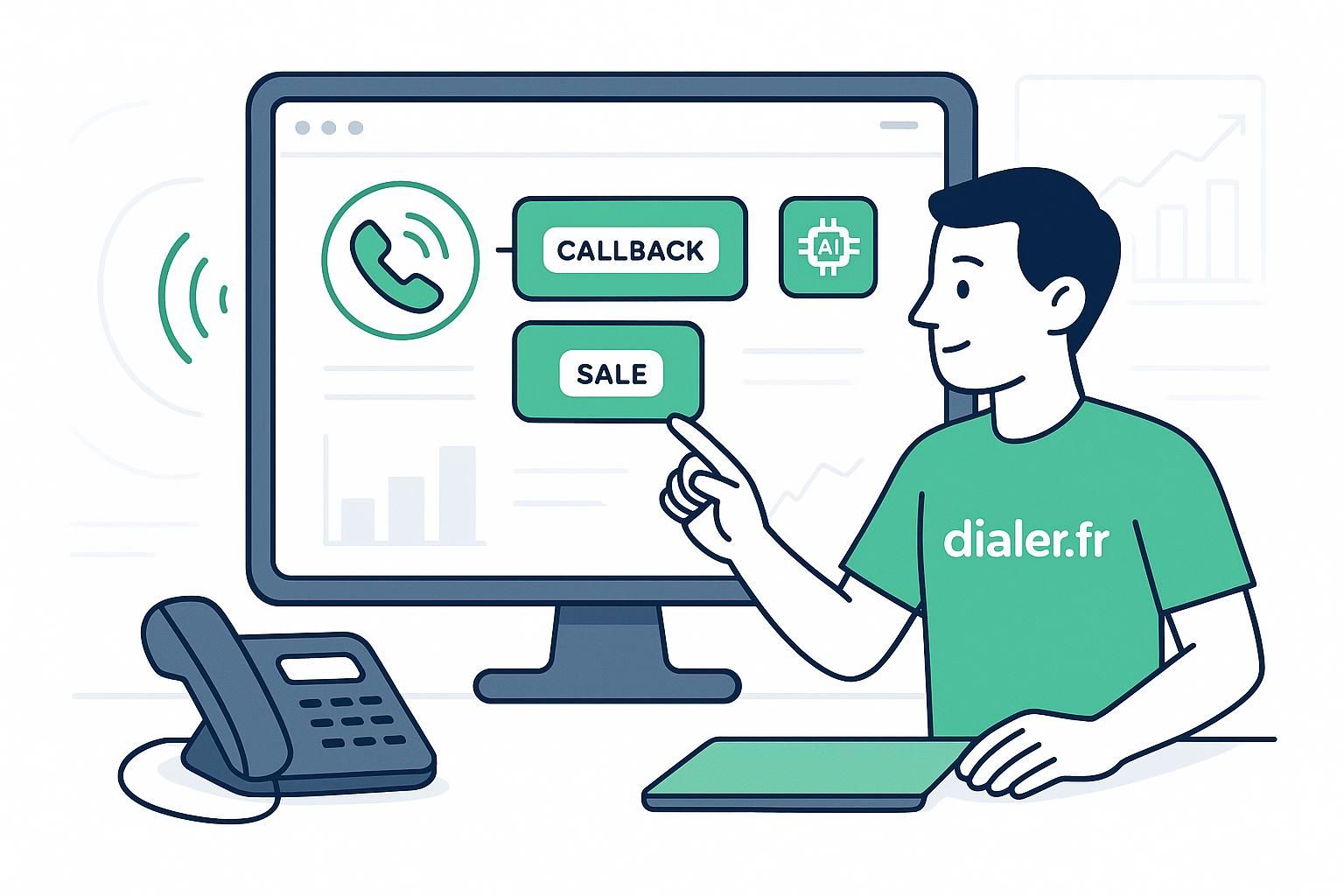Comment utiliser les tags et dispositions pour catégoriser les appels dans un crm
