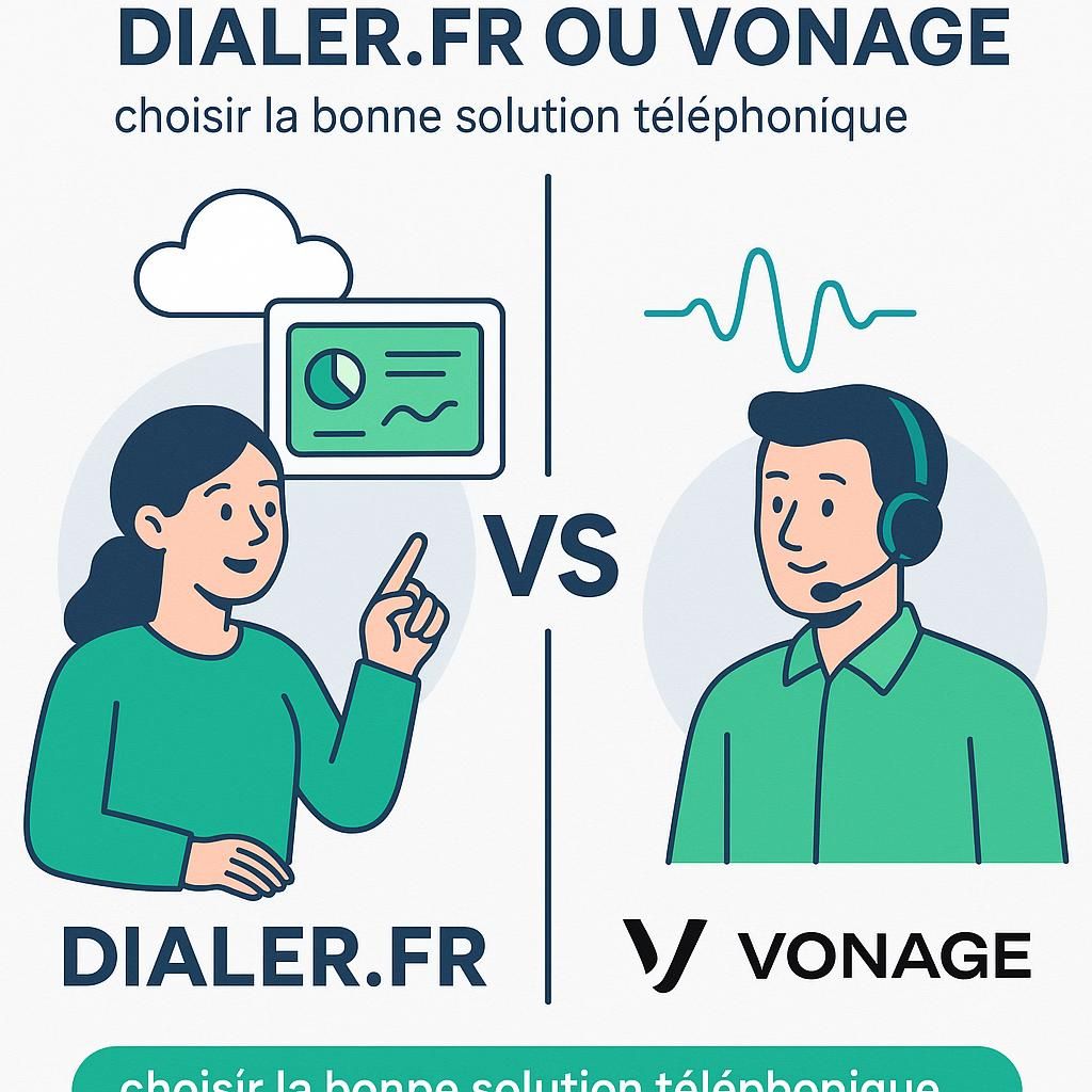 découvrez les différences entre dialer.fr et vonage pour choisir la meilleure solution de communication adaptée aux besoins de votre entreprise.