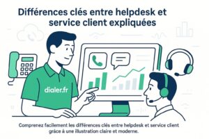 Différences clés entre helpdesk et service client expliquées