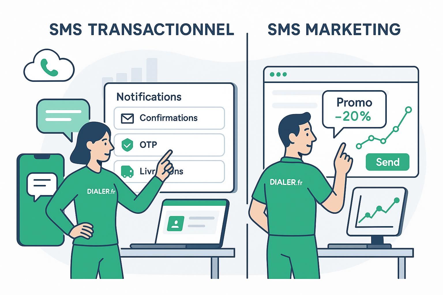 découvrez les différences clés et les usages spécifiques du sms transactionnel et du sms marketing pour optimiser votre communication mobile.