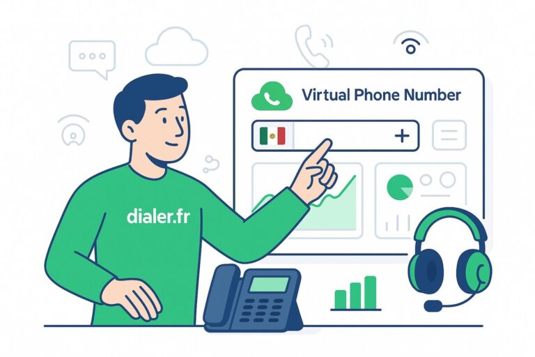 Numéro virtuel pour entreprise internationale au mexique