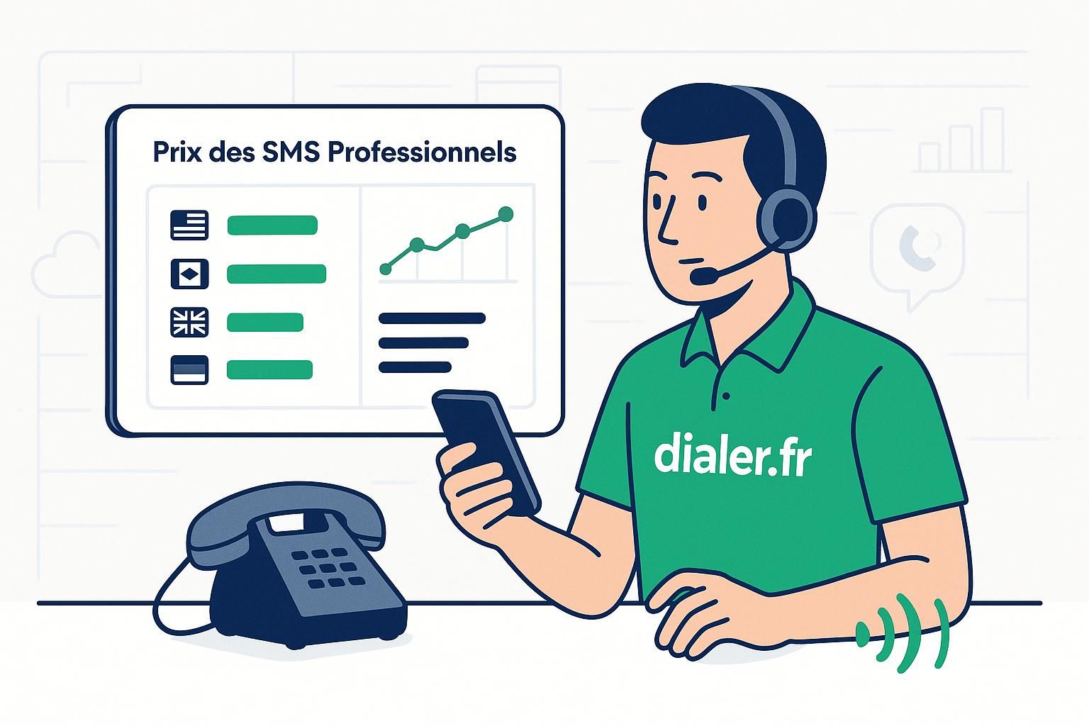 Prix des sms professionnels : tarifs selon les pays et opérateurs