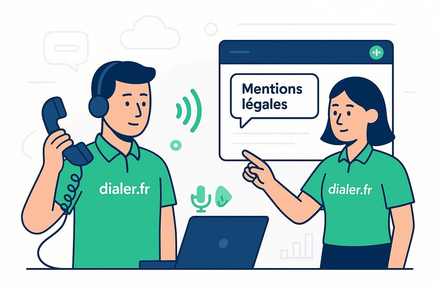 Que contiennent les mentions légales dans un appel commercial