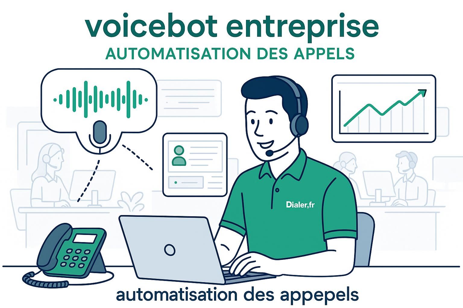 découvrez notre guide complet sur les voicebots en entreprise et apprenez à automatiser efficacement vos appels pour améliorer la relation client et optimiser vos processus.