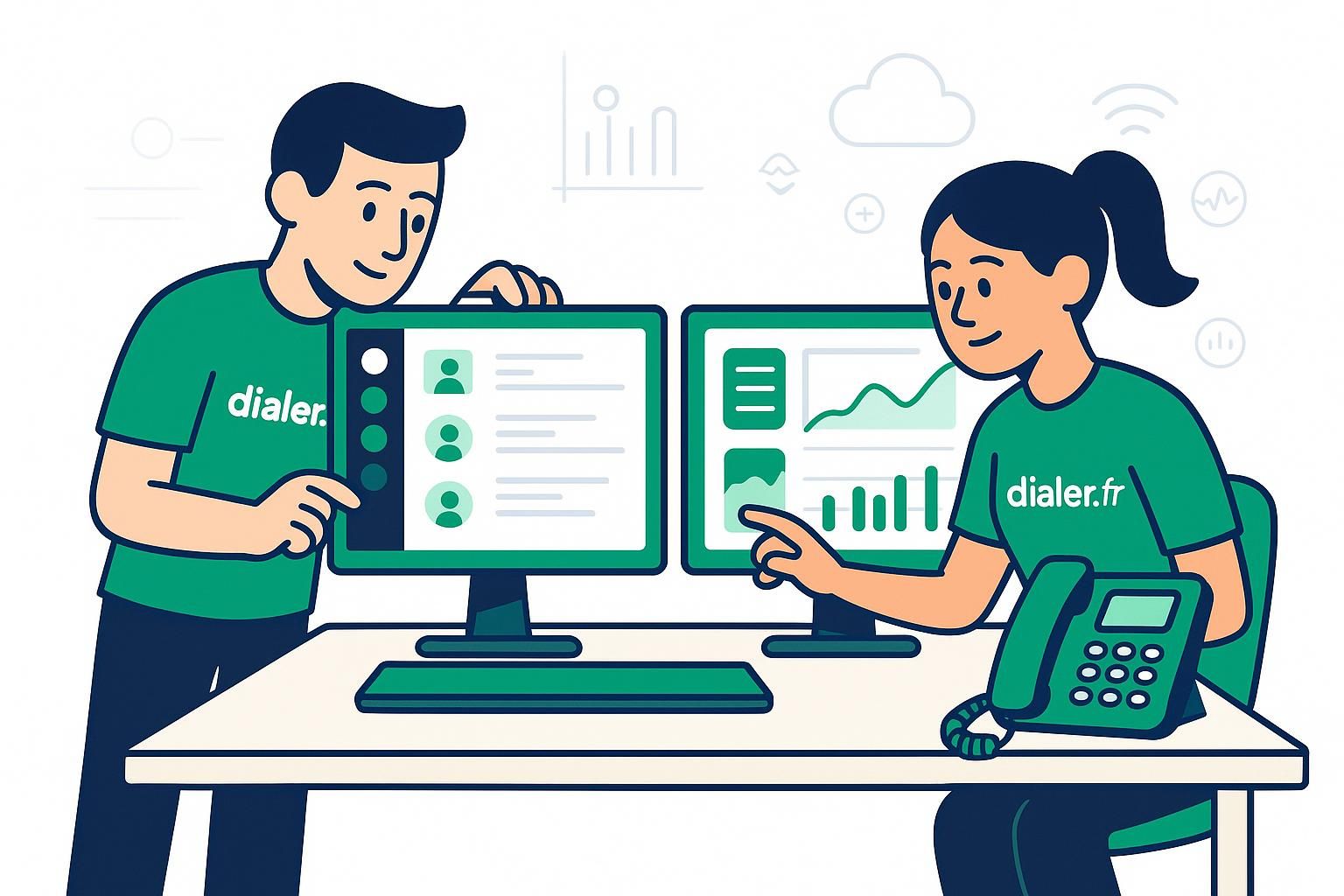 Comment optimiser son setup télétravail avec double écran, crm et téléphone côte à côte