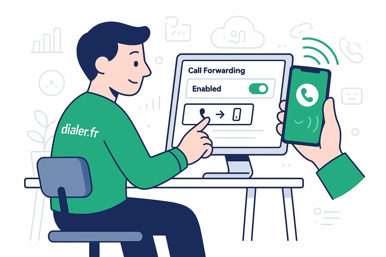 Comment renvoyer les appels du bureau vers un mobile en télétravail