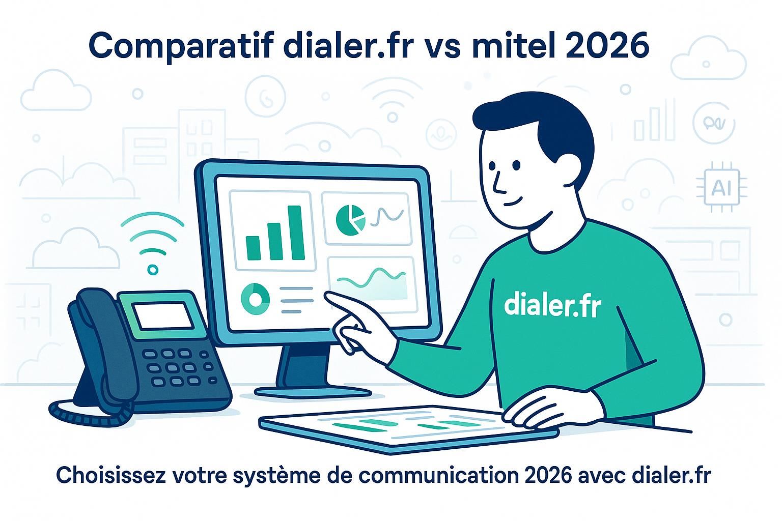 Comparatif entre dialer.fr et mitel : quel système de communication choisir en 2026