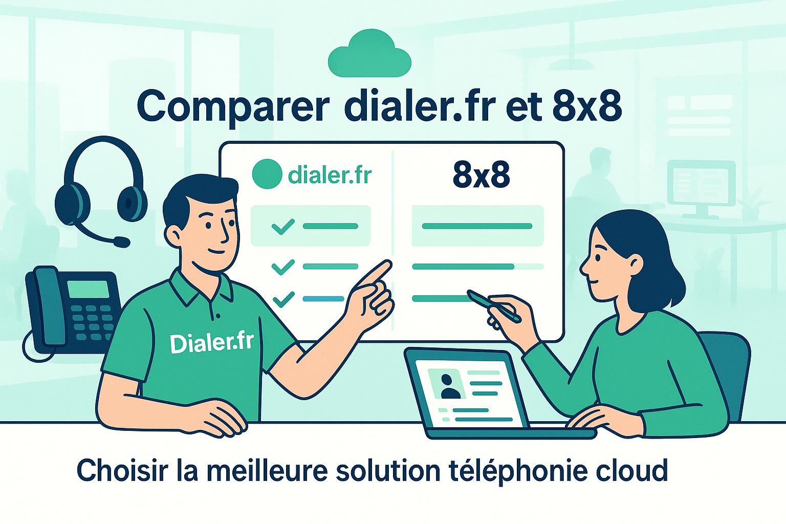 comparez dialer.fr et 8x8 en 2026 pour choisir la solution de communication la mieux adaptée à vos besoins professionnels. analyse des fonctionnalités, tarifs et avantages.