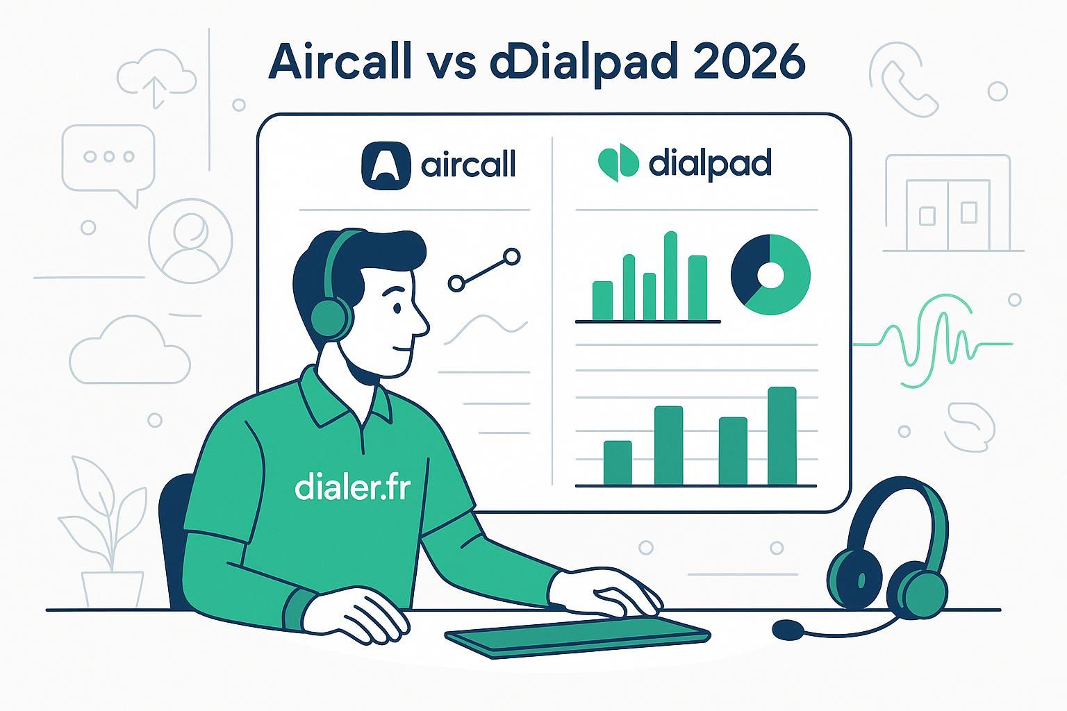 Aircall vs Dialpad en 2026 : quelle solution de téléphonie choisir pour votre entreprise ?