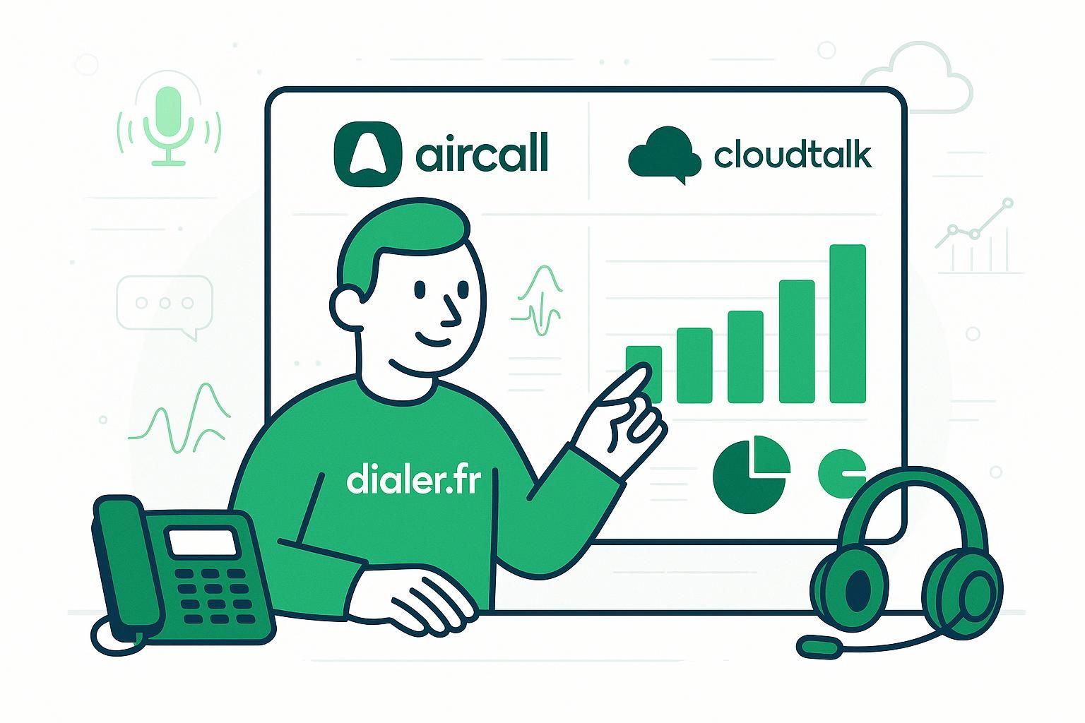 Aircall vs cloudtalk en 2026 : quelle solution choisir pour votre centre d&rsquo;appel