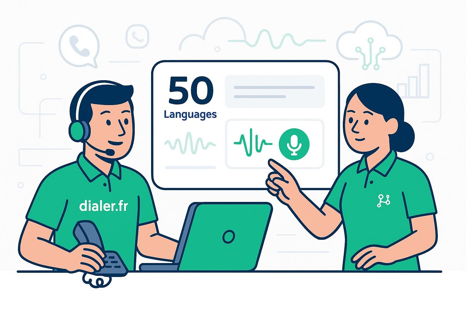Comment gérer 50 langues grâce à l ia vocale multilingue en téléphonie