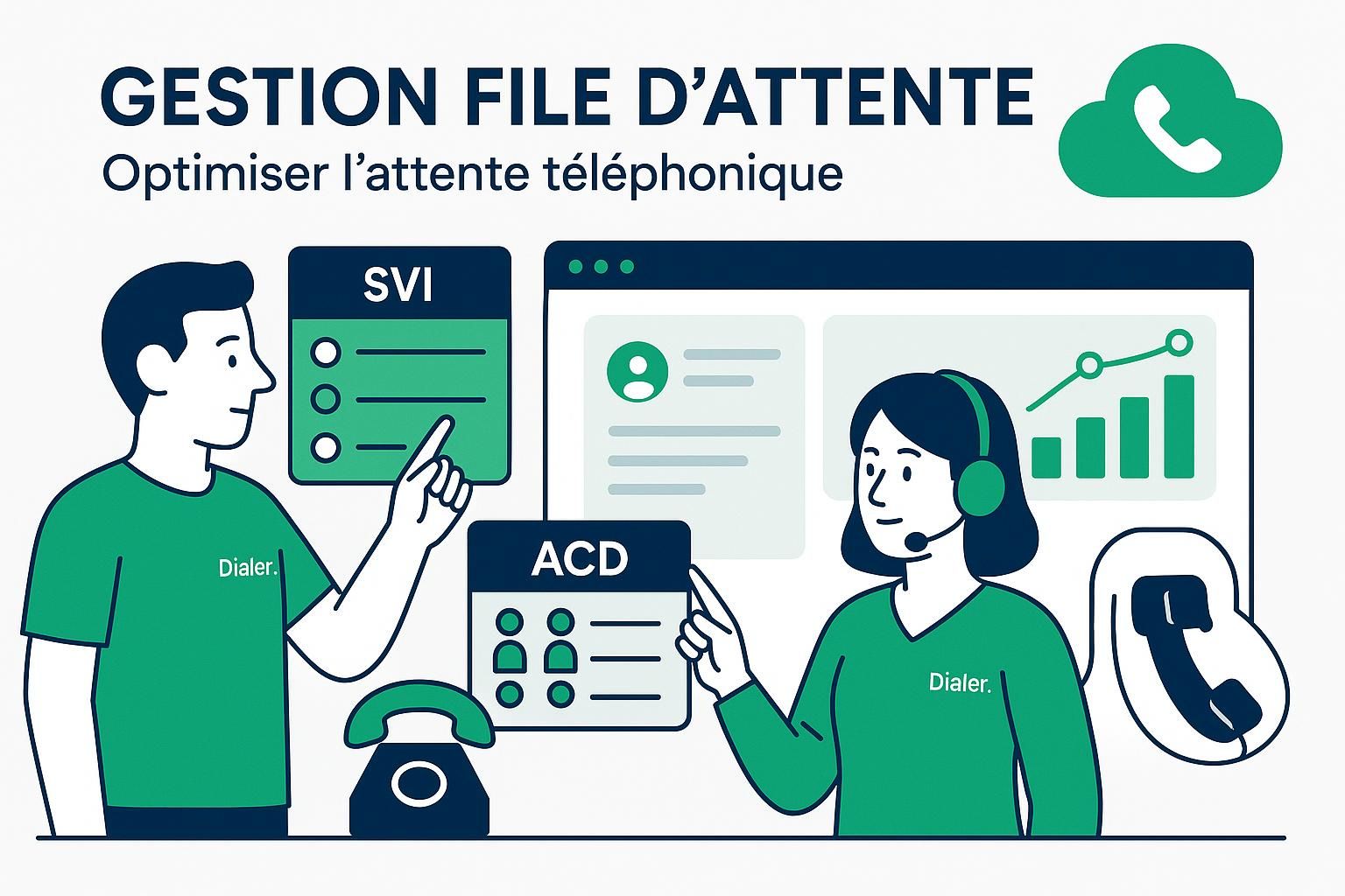 découvrez comment optimiser la gestion d'une file d'attente téléphonique cloud pour améliorer l'expérience client, réduire les temps d'attente et fluidifier les communications.
