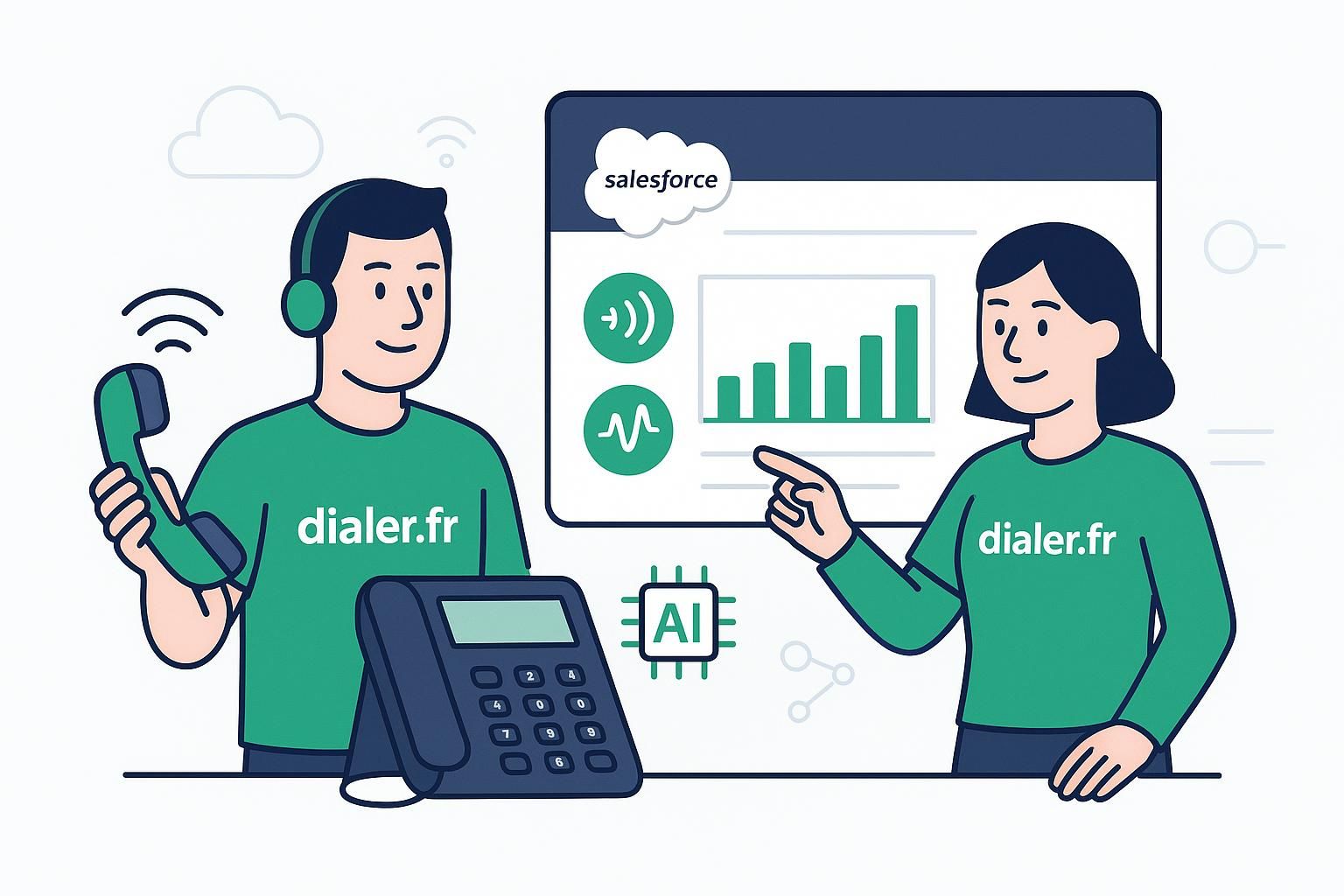 Comment optimiser la téléphonie avec cti Salesforce open connecter