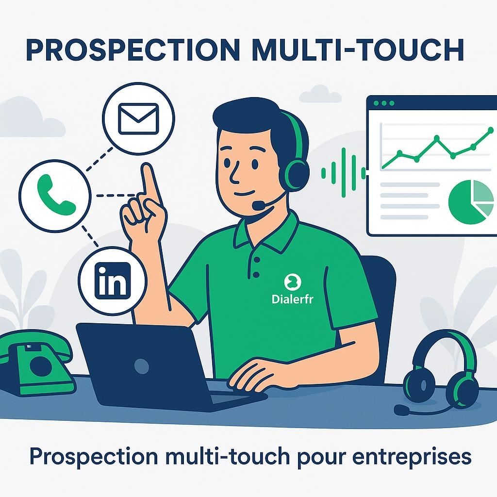 découvrez comment orchestrer une prospection multi-touch efficace en combinant email, appel téléphonique et linkedin pour maximiser vos résultats commerciaux.