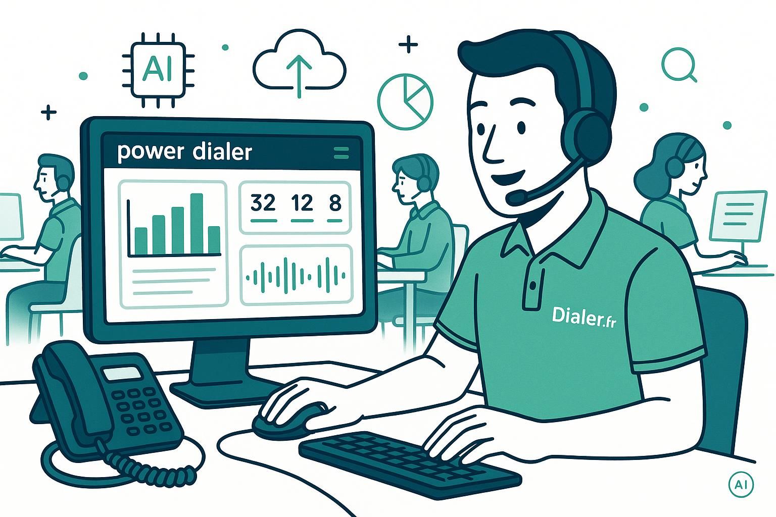 découvrez comment un power dialer peut augmenter efficacement le nombre de vos appels, optimiser votre temps et booster votre productivité commerciale.