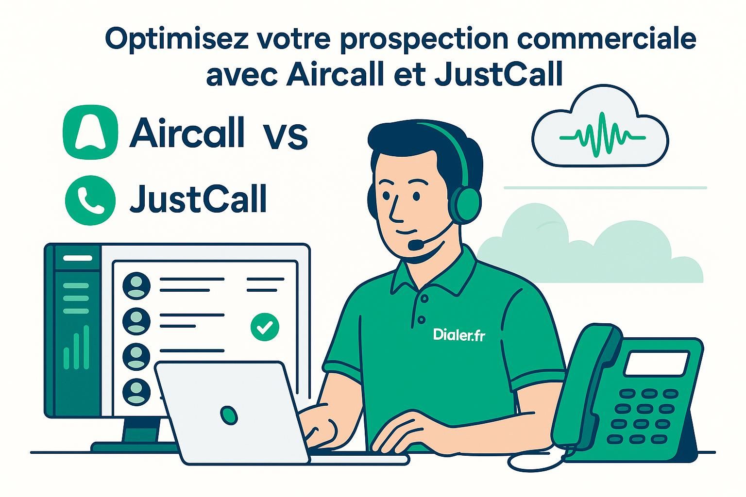découvrez une comparaison détaillée entre aircall et justcall sales pour choisir le service idéal qui boostera votre prospection commerciale et améliorera vos performances de vente.