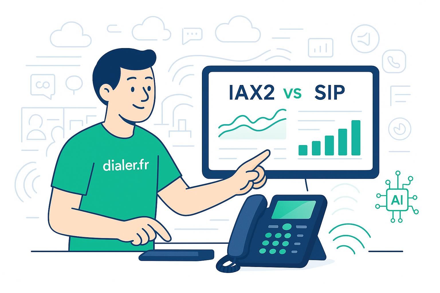 Comparaison entre iax2 et sip dans asterisk : guide complet