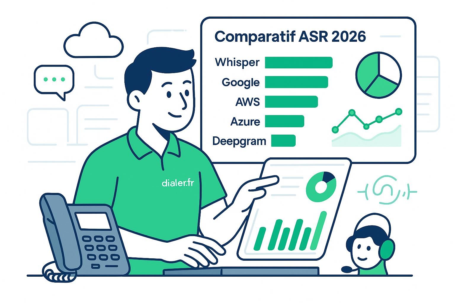 Comparatif asr 2026 : whisper, google, aws, azure et deepgram à l’épreuve