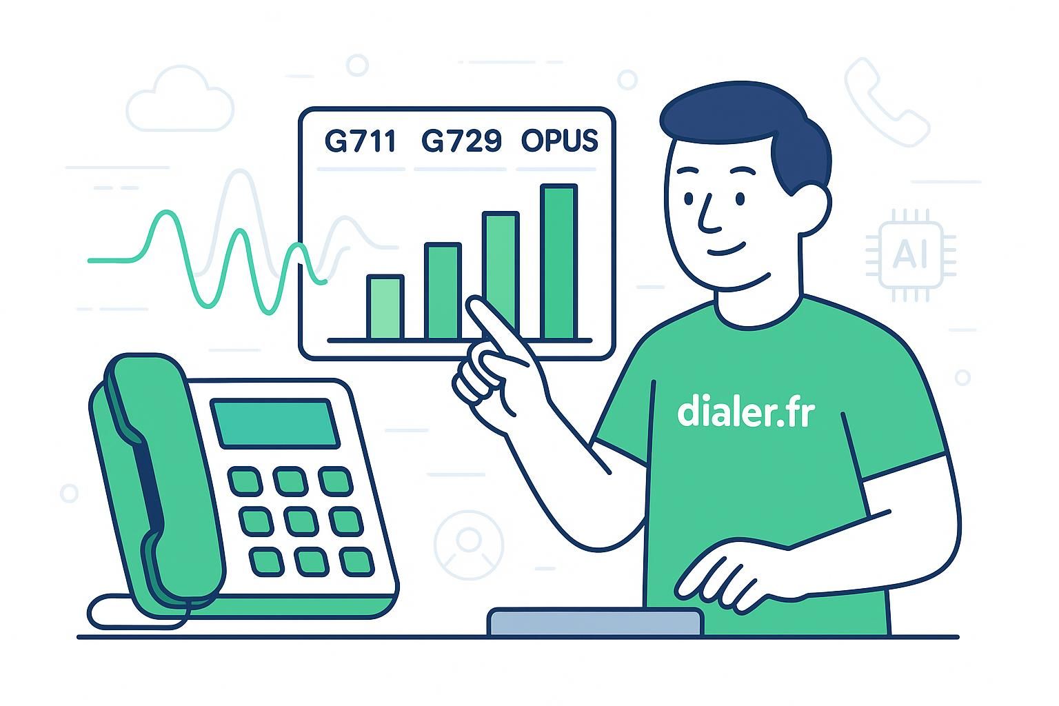 Comprendre les différences entre les codecs voip g711, g729 et opus pour une communication optimale