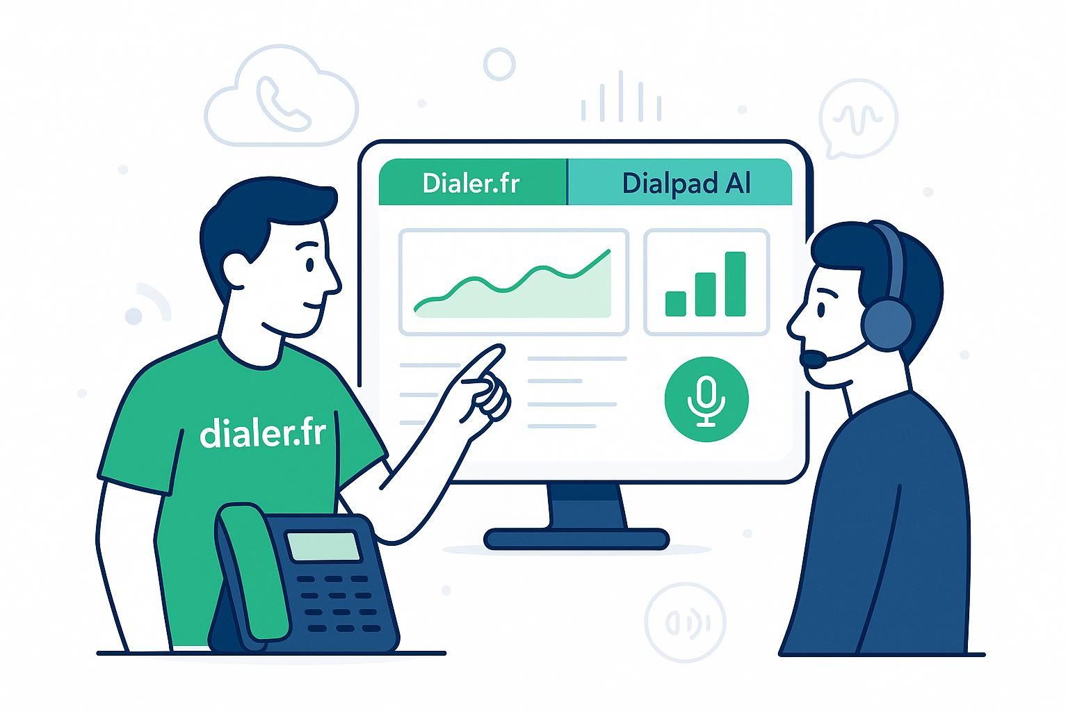 Dialer.fr vs dialpad ia : comparaison des fonctionnalités et avantages