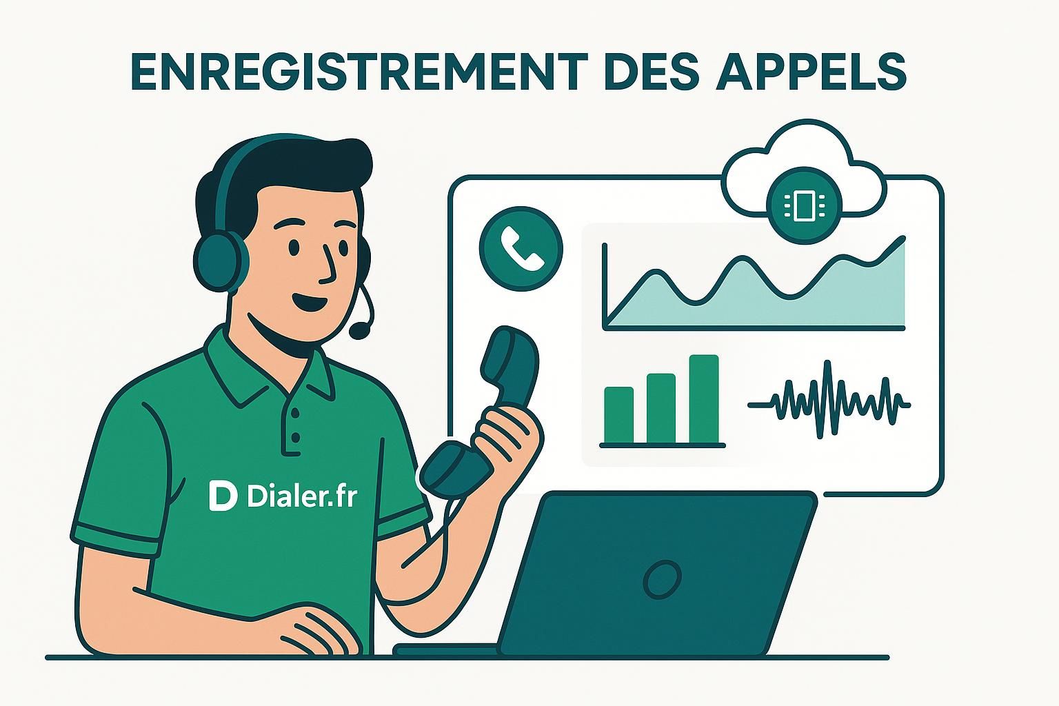 optimisez la qualité de votre service client grâce à l'enregistrement des appels des équipes support, pour un suivi précis et une meilleure satisfaction client.