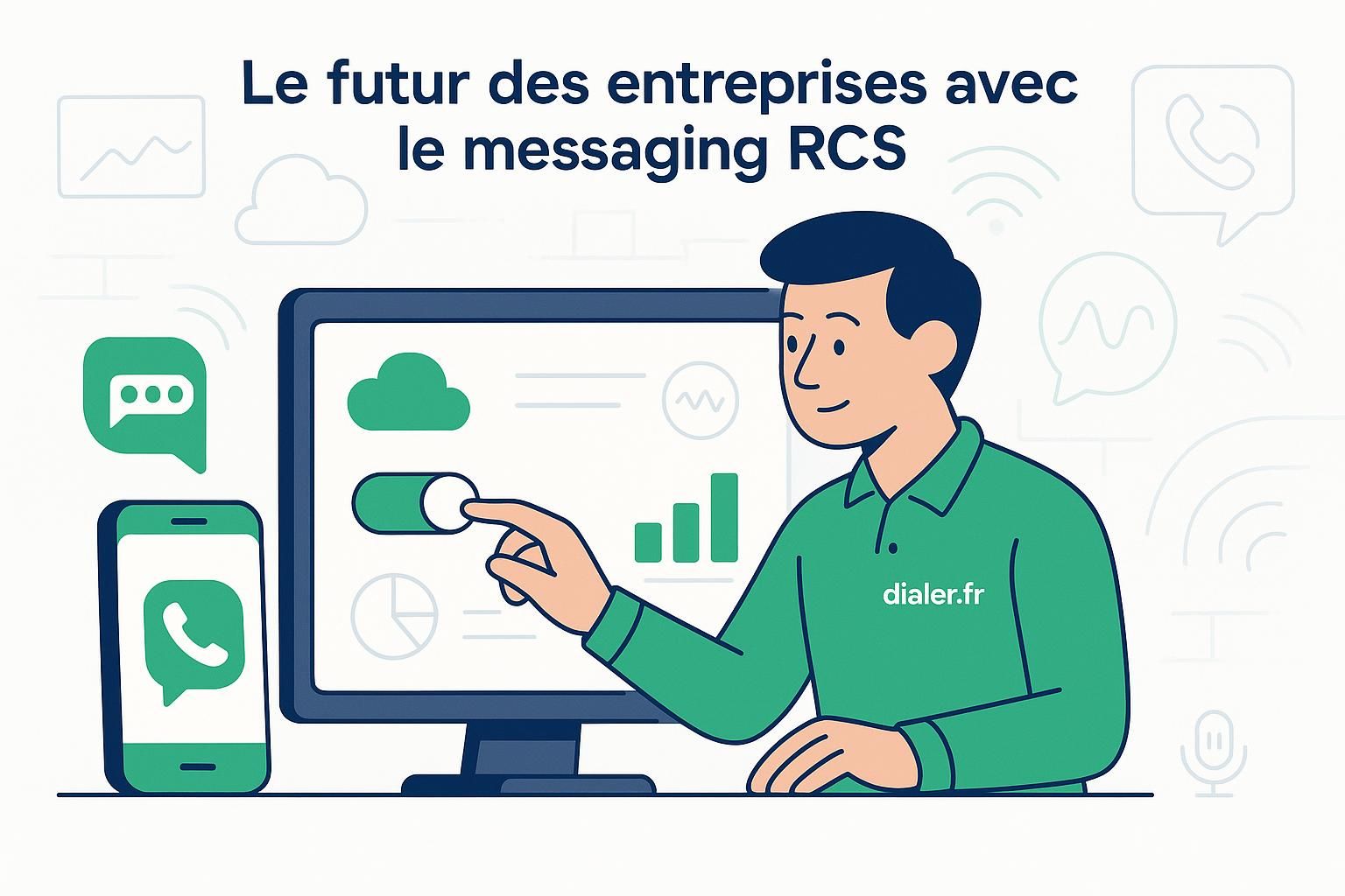 Le futur des entreprises avec le messaging rcs supplantant le sms