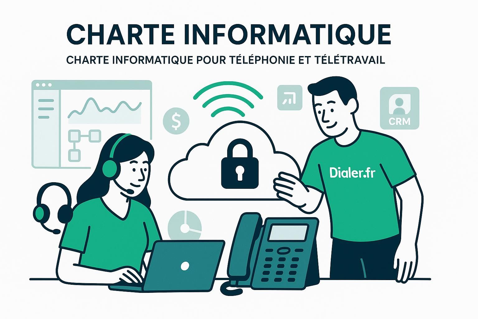 découvrez un modèle de charte informatique dédié à la téléphonie et au télétravail, conçu pour encadrer l'utilisation des outils numériques et garantir la sécurité des données en entreprise.