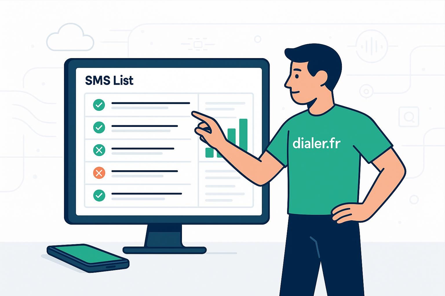 Nettoyer une liste sms et supprimer les numéros invalides facilement