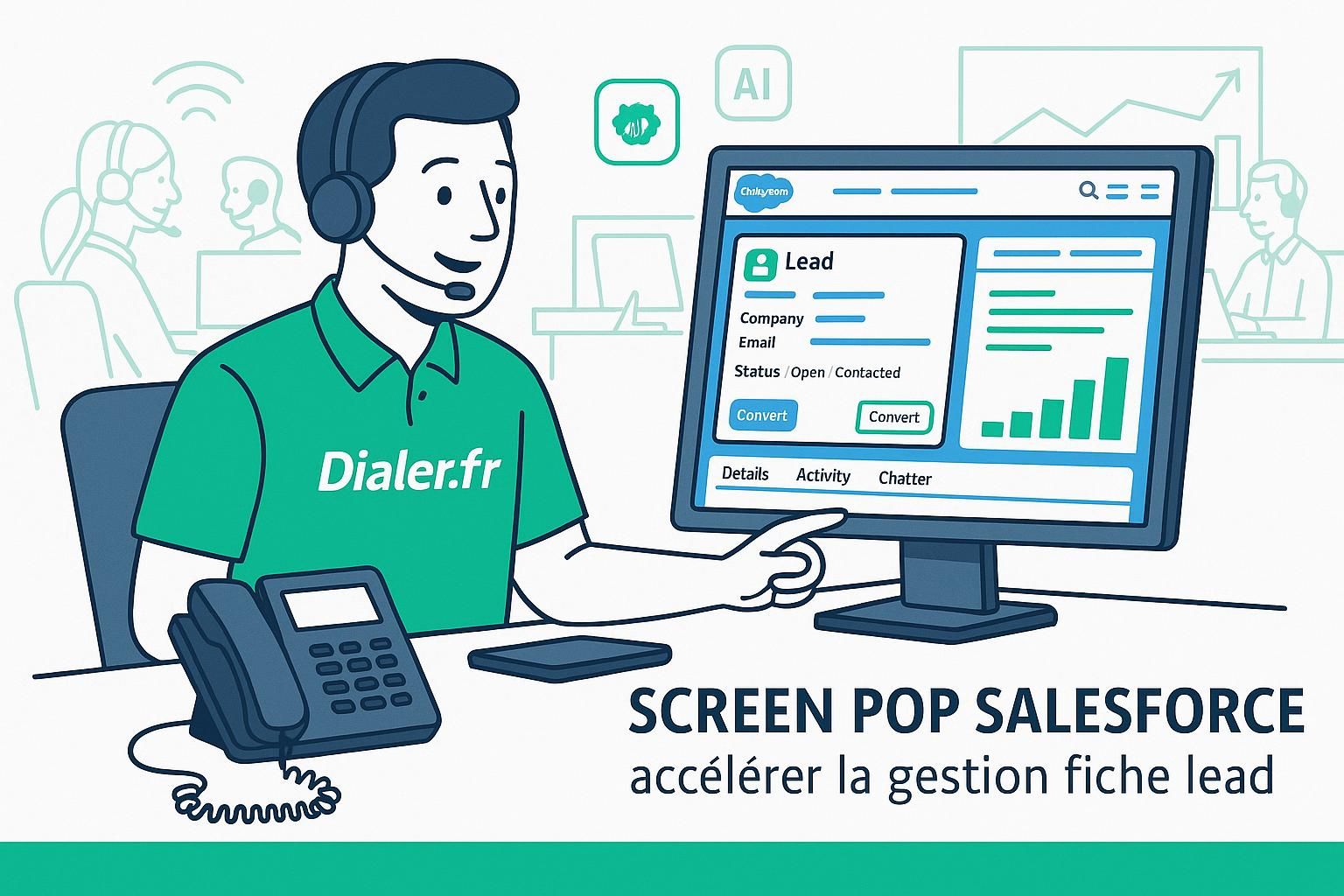 découvrez comment optimiser vos appels grâce au screen pop salesforce et gérer efficacement la fiche lead pour améliorer votre productivité commerciale.