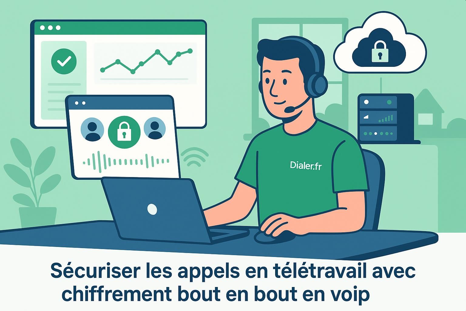 protégez vos appels en télétravail avec le chiffrement bout en bout en voip, garantissant confidentialité et sécurité optimale de vos communications professionnelles.