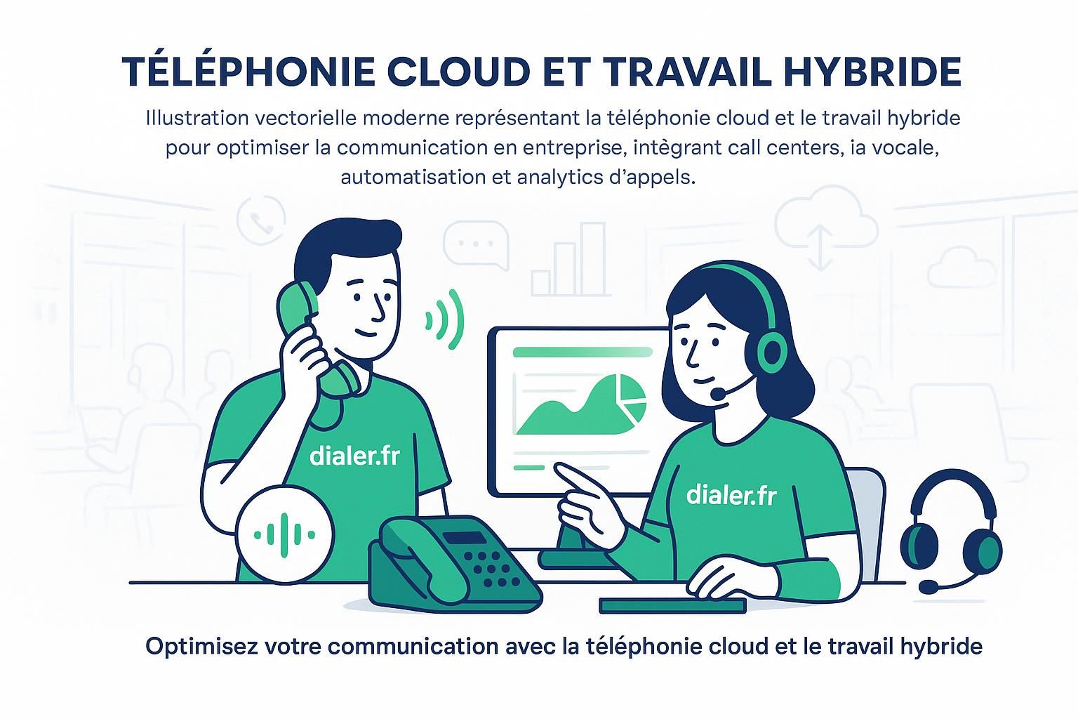 Téléphonie cloud et travail hybride : comment optimiser la communication en entreprise