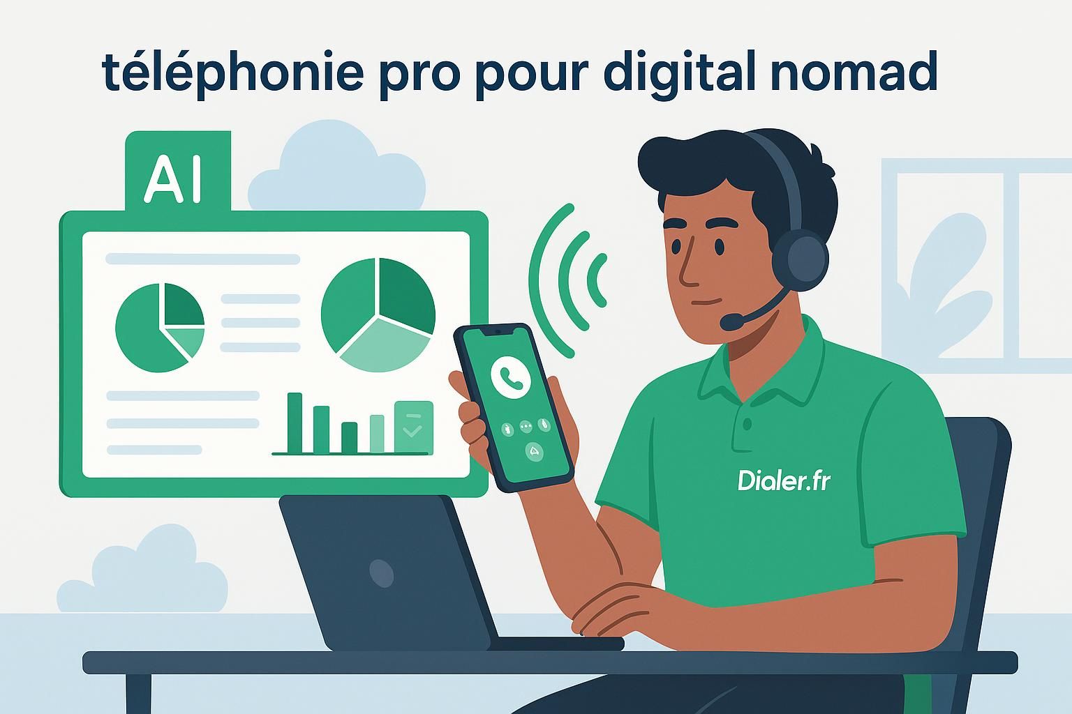découvrez comment la téléphonie professionnelle permet aux digital nomads d'appeler facilement partout dans le monde, grâce à des solutions mobiles flexibles et économiques.