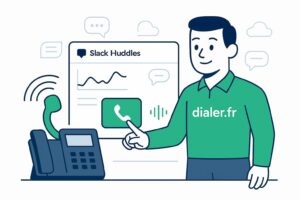 Appeler facilement depuis slack huddles grâce à la téléphonie intégrée