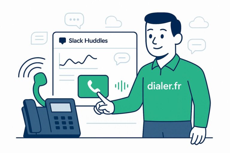 Appeler facilement depuis slack huddles grâce à la téléphonie intégrée