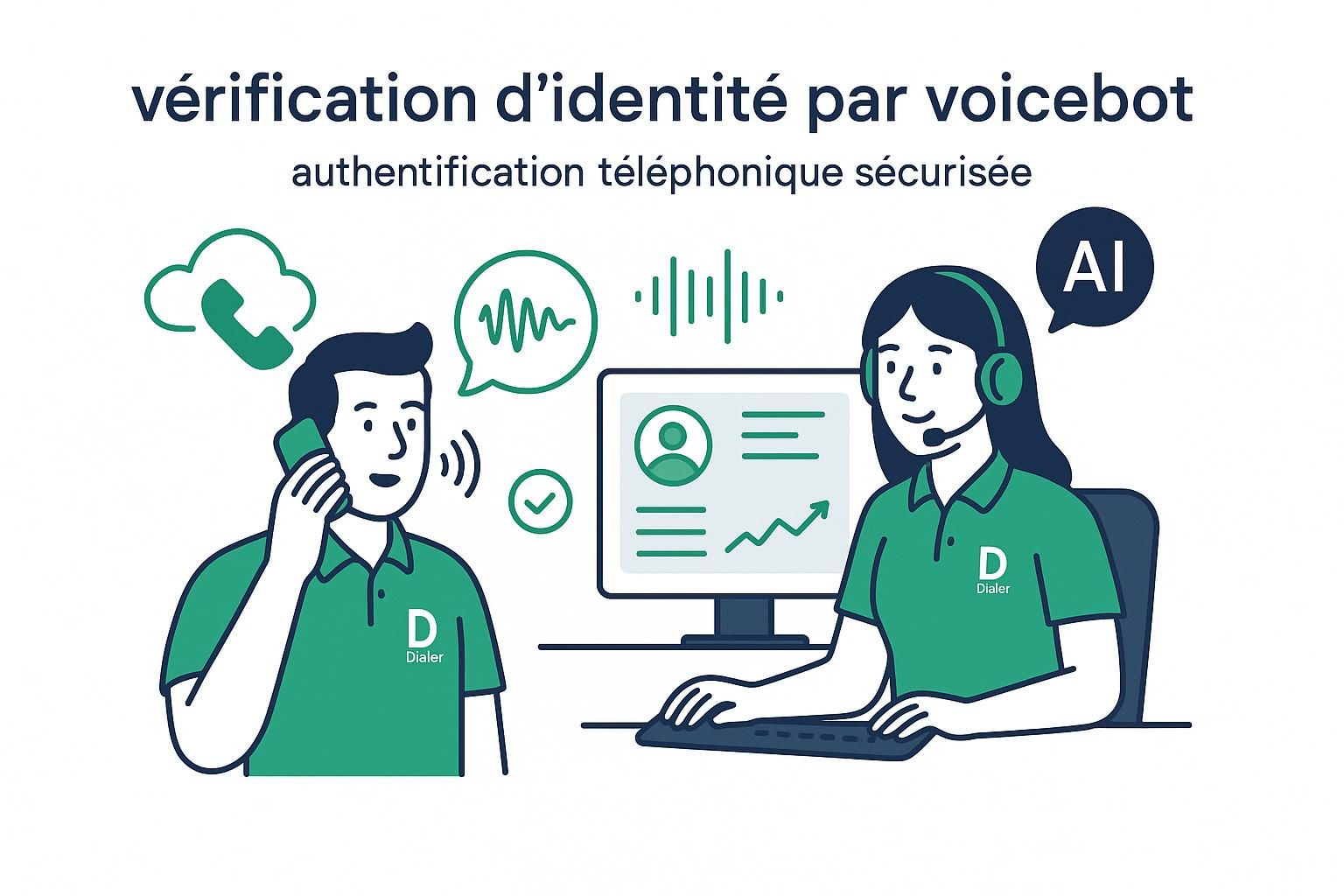 découvrez comment la vérification d'identité par voicebot, grâce à l'intelligence artificielle, transforme l'authentification téléphonique en renforçant la sécurité et la simplicité d'accès.
