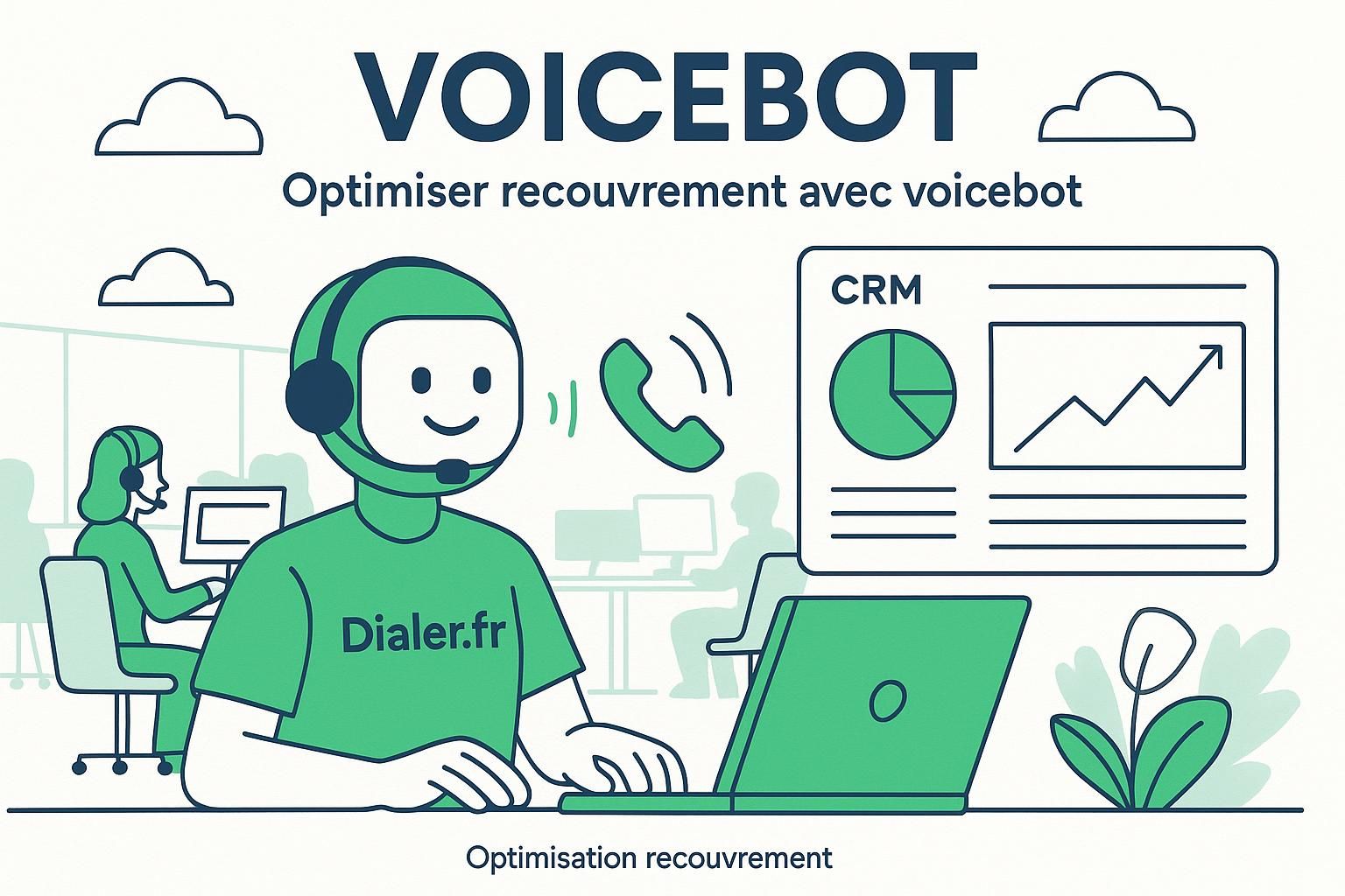 découvrez comment un voicebot téléphonique utilise l'intelligence artificielle pour automatiser et optimiser la relance des impayés, améliorant ainsi le recouvrement et la satisfaction client.