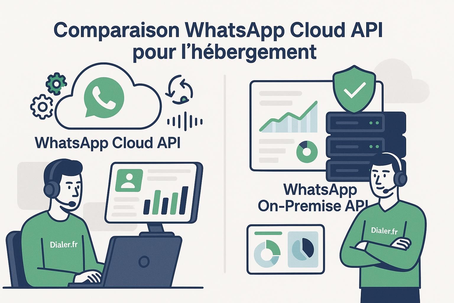 découvrez une analyse détaillée en 2026 des différences entre whatsapp cloud api et on-premise api pour choisir la meilleure solution d'hébergement adaptée à vos besoins.