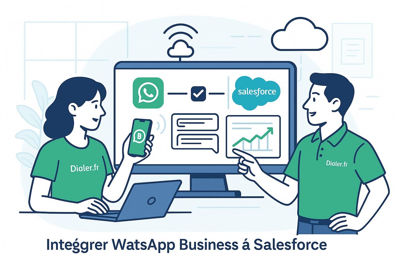 découvrez comment intégrer whatsapp business à salesforce grâce à notre guide complet et optimisez vos ventes efficacement en automatisant vos communications et en centralisant vos données clients.