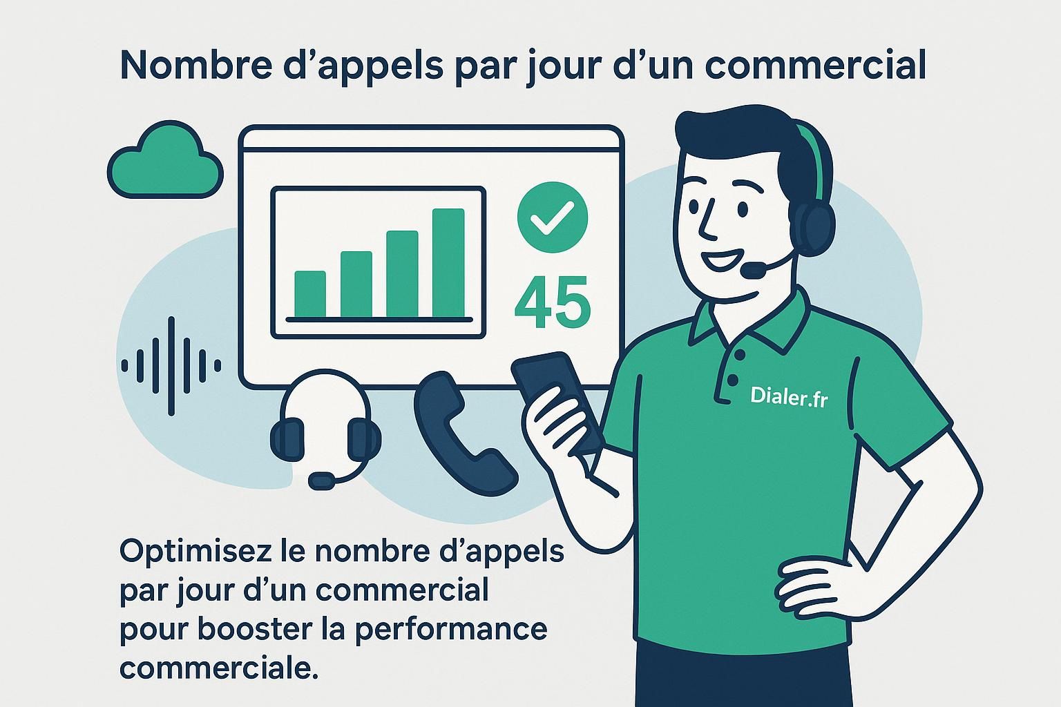 découvrez le nombre d'appels quotidiens idéal pour un commercial en 2026 et les benchmarks à suivre pour optimiser vos performances commerciales.