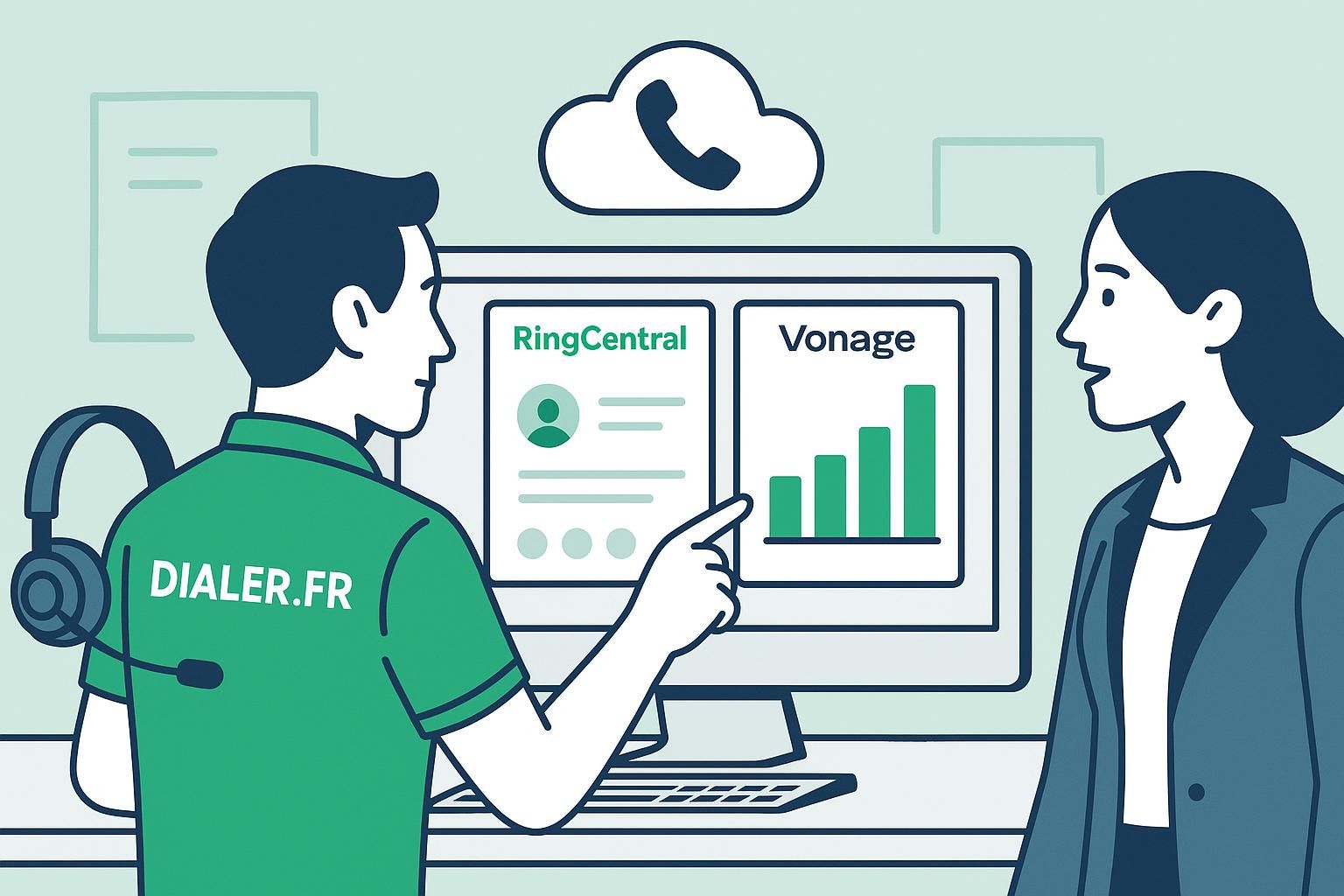 comparez ringcentral et vonage pour découvrir la meilleure solution de communication adaptée à vos besoins en 2026. analyse complète des fonctionnalités, prix et avantages pour vous aider à choisir efficacement.