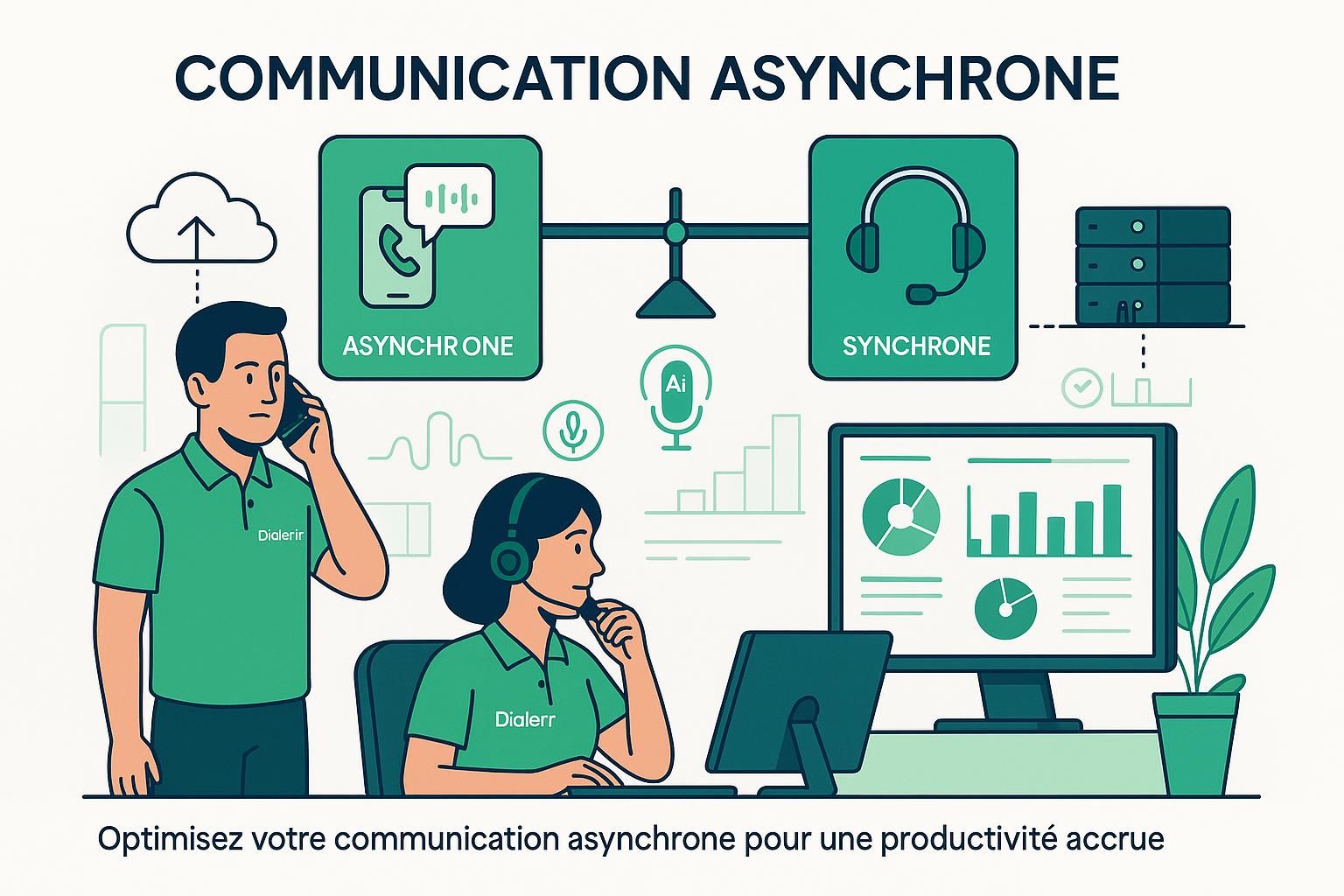 découvrez comment équilibrer efficacement la communication asynchrone et les appels synchrones pour optimiser la collaboration et la productivité de votre équipe.