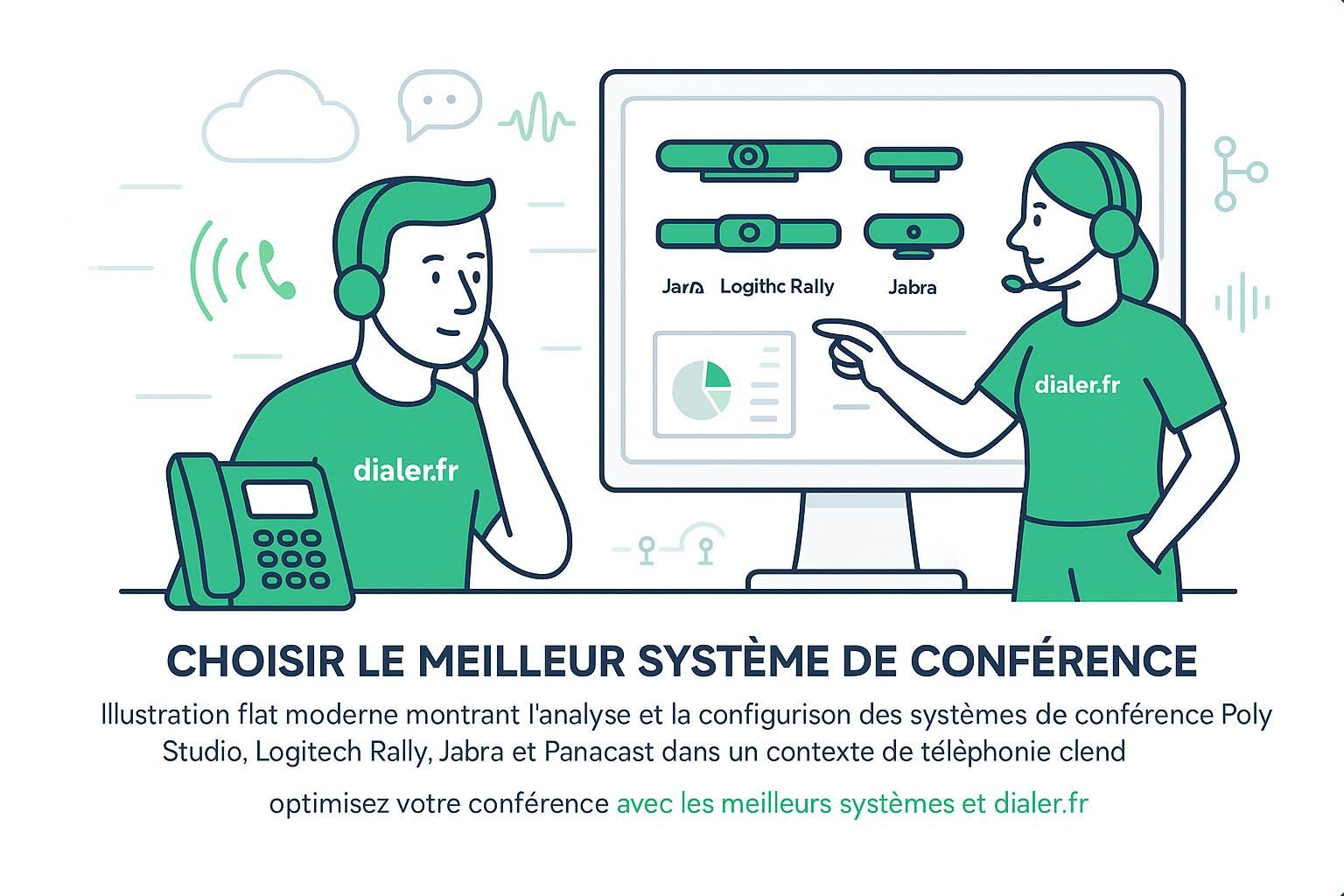 Choisir le meilleur système de conférence avec poly studio, logitech rally, jabra et panacast