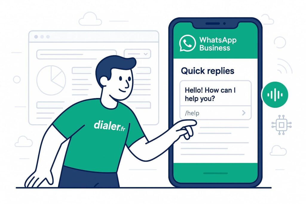 Comment configurer les réponses rapides et raccourcis sur whatsapp business
