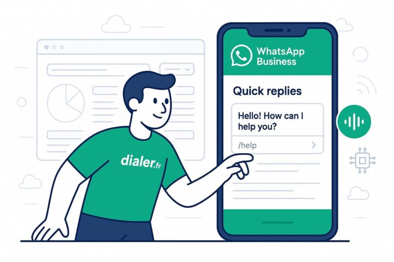 Comment configurer les réponses rapides et raccourcis sur whatsapp business