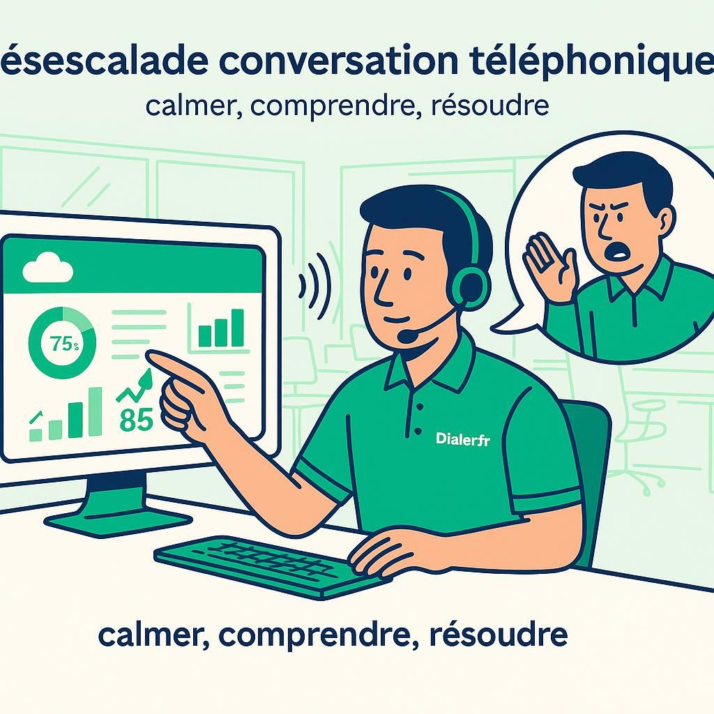 apprenez des techniques efficaces pour désescalader une conversation téléphonique avec un client mécontent et transformer les conflits en opportunités de satisfaction.
