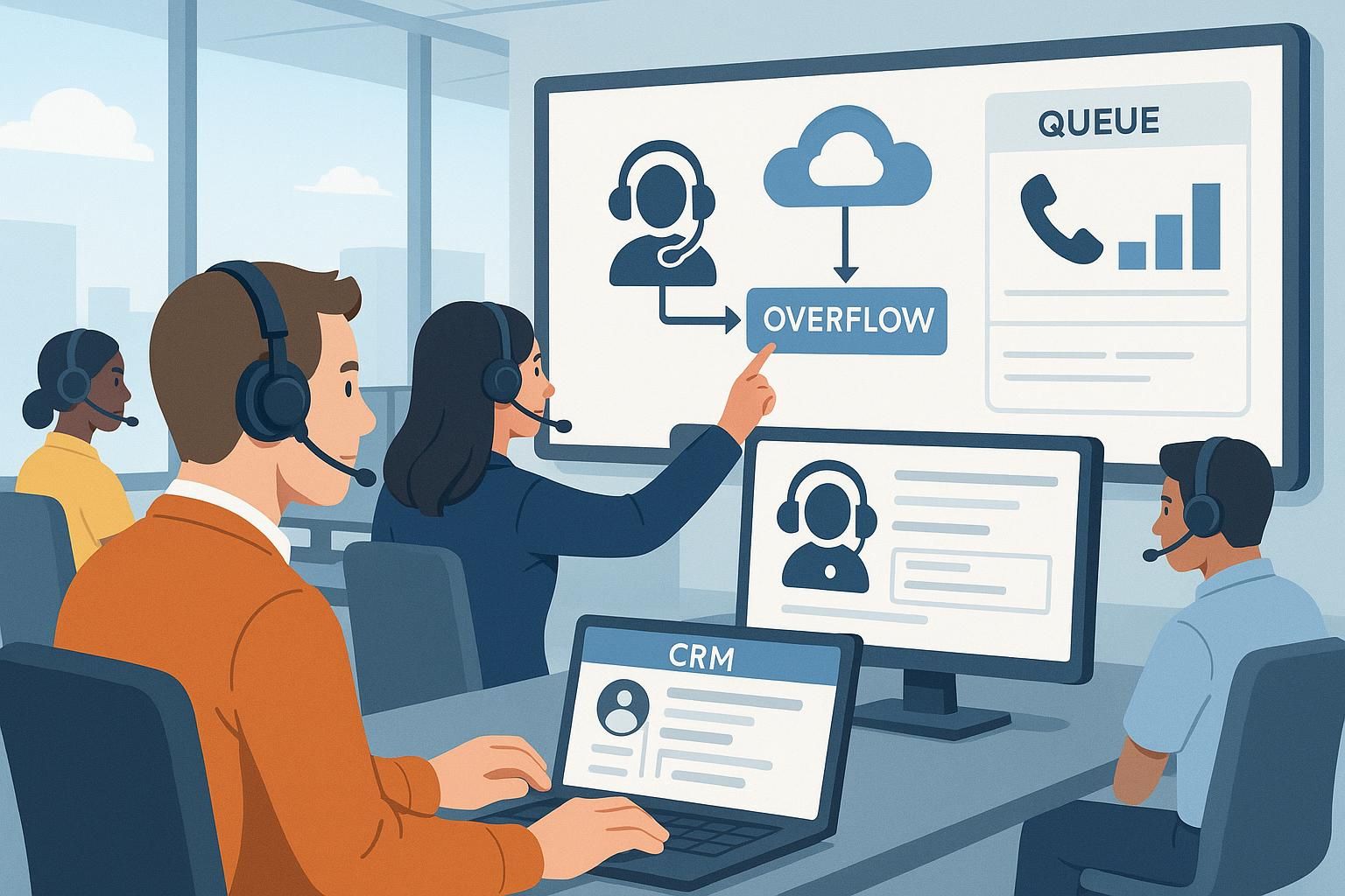 découvrez comment gérer efficacement le débordement dans un call center grâce à l’overflow et améliorer la satisfaction client tout en optimisant les ressources.