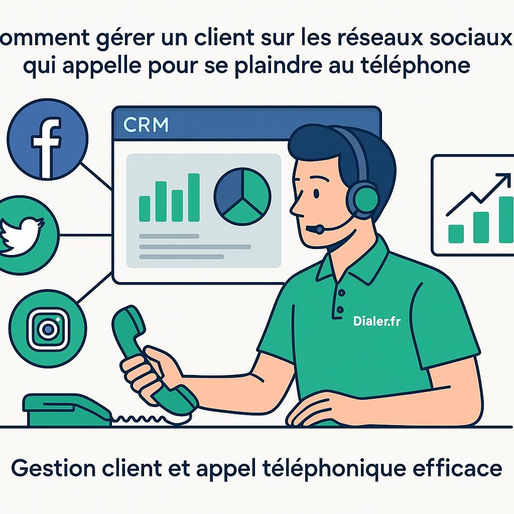 découvrez comment gérer efficacement un client mécontent qui appelle pour se plaindre au téléphone via les réseaux sociaux, en adoptant une communication professionnelle et apaisante.