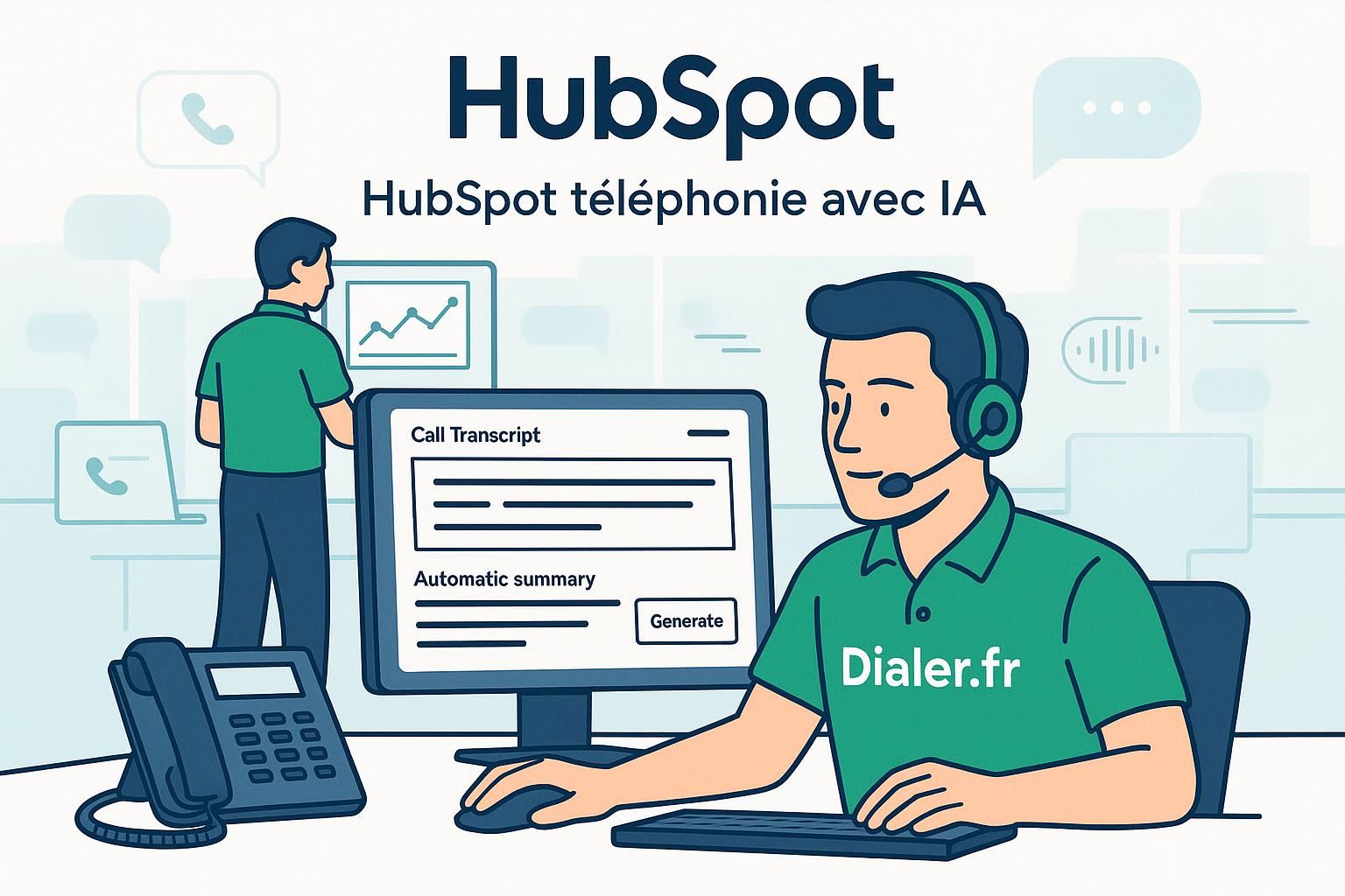 découvrez comment hubspot intègre l'intelligence artificielle pour améliorer la téléphonie, la transcription et les résumés natifs, optimisant ainsi la communication et la productivité.