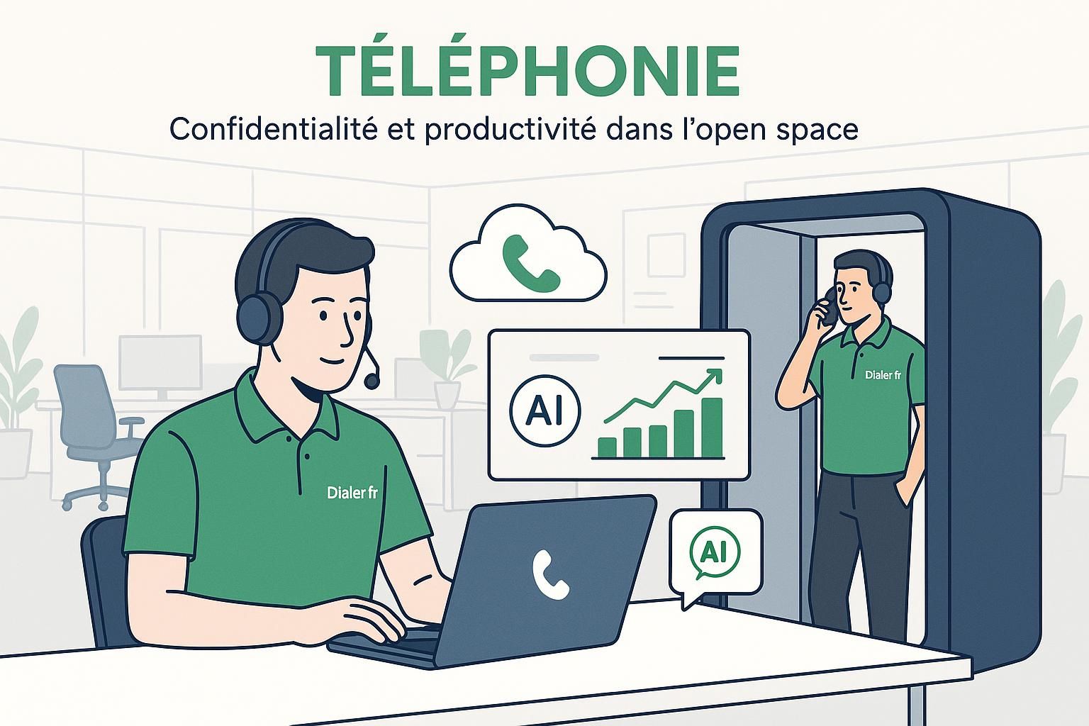 découvrez comment la téléphonie peut aider à réduire le bruit et les distractions dans un open space, améliorant ainsi la concentration et la productivité au travail.